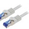 Cablul Patch S/FTP 6a LSZH gri 1m 26AWG
