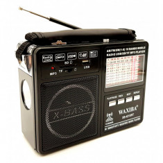 Radio Portabil X-Bass XB-421URT cu MP3 Player și Lanternă ,acumulator , AM/FM/SW 1-8