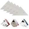 Set 5 Rezerve pentru Stergator Dublu cu Magnet pentru Curatarea Geamurilor cu Grosime intre 3 si 18 mm, Alb