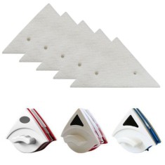 Set 5 Rezerve pentru Stergator Dublu cu Magnet pentru Curatarea Geamurilor cu Grosime intre 3 si 18 mm, Alb