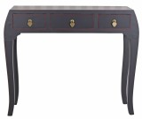 Consola exotica neagra cu trei sertare MYA041