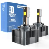 Xentech A10 Becuri LED D1S/R Plug &amp; Play Xenon Conversion Kit 35W 6000K 8600LM Set 2