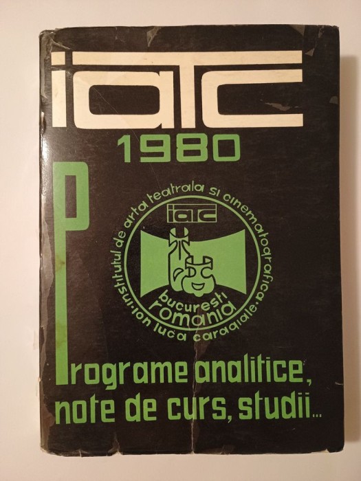 IATC 1980: Programe analitice, note de curs, studii