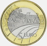 Moneda 5 euro Finlanda 2016 - hochei - UNC