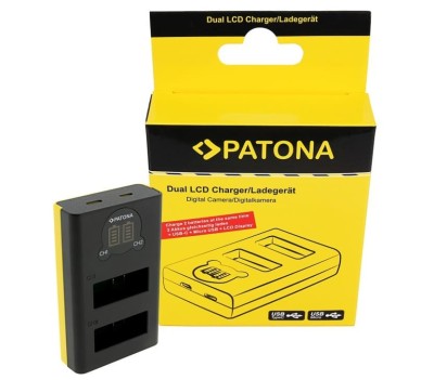 Incarcator USB PATONA Dual LCD USB Charger Pentru GoPro Hero 13 foto