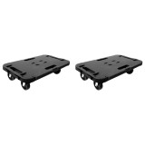 Cumpara ieftin Carucioare de transport, 2 buc., negru, 300 kg, polipropilena