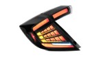 Set lampi spate, stopuri Honda Civic, 07.2021, Hatchback, montare spate, stanga+dreapta, indicator dinamic; cu animatii; LED; fumuriu; Tuning;