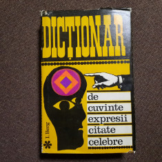 Dictionar de cuvinte , expresii, citate celebre, I. Berg, 1968,RF5/1