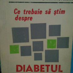 Iulian Mincu - Ce trebuie sa stim despre diabetul zaharat (1982)