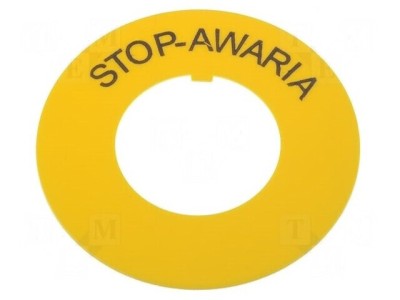 Inel plat de avertizare 30mm &amp;Oslash;, montaj 30,5mm, 60mm PVC foto