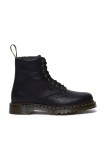 Dr. Martens bocanci de piele 1460 WL culoarea negru, cu toc plat, izolat, DM31873001