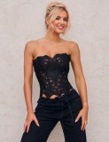 Corset Eross Court Style M Negru