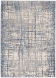 Covor Model Calvin Klein CK950, Crem, Albastru, Marime 66 x 114 cm, Modern, Ideal pentru Living, Dormitor, Birou, Sufragerie
