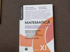 MATEMATICA CLASA A XI A VALENTIN NICULA BREVIAR SI EXERCITII REZOLVATE