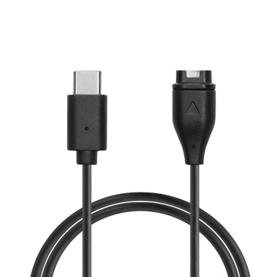Cablu de incarcare USB Kwmobile pentru Garmin vivoactive 5/Vivoactive 4/Vivoactive 3, Negru, Plastic, KWM0000255O001C foto