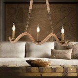 Lustra Franghie, 3*E27, Maro, Metal si Sfoara LV572/3BK ModernLight Concept