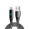 Cablu USB Type-A la Type-C Essager 200CM, cu afi?aj LED - 100W
