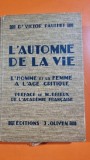 Lautomne de la vie. Lhomme et la femme a Lage critique - Victor Pauchet