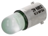 Lampă LED verde 230VAC BA9S