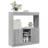 VidaXL Dulap &icirc;nalt, gri sonoma, 92x33x100 cm, lemn prelucrat
