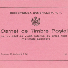 Romania 1939 - Carnet de marci postale 89L Centenarul nasterii Regelui Carol I