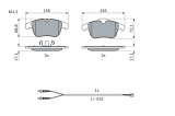 BOSCH 0 986 494 371 set placute frana,frana disc