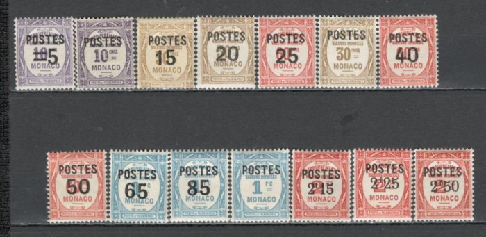 Monaco.1937/38 Marci postale-supr. SM.315