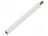 Bucşă izolantă M3 DREMEC poliamidă 60mm albă UL94V-2