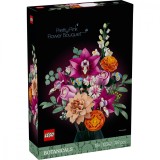LEGO Botanical Buchet Flori Roz 10342, 15 tulpini ajustabile: Margarete, Trandafiri, Orhidee. Decoratiune florala unica! Cadou femei/barbati