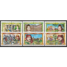 Nukufetau-Tuvalu 1985 - Regi si regine, regalitate britanica, serie neuzata