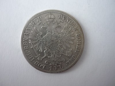 1 FLORIN 1879 ARGINT ***** foto