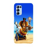 Husa compatibila cu Oppo A72, Viceversa, model Fireeee Madagascar, Silicon, TPU, Transparent, Carcasa