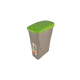 Cos gunoi Eco bin 25 litri verde Casa Plastor L 36 cm x l 21,5 cm x h 51 cm, Plastor Trading