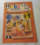 abc Olimpic - Carte de colorat pt copii elevi - scolari anul 1987