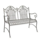 Banca gradina din fier forjat antik grey DZ-207