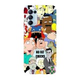 Husa compatibila cu Oppo A72 model Family Guy characters, Silicon, TPU, Viceversa, Transparent, Carcasa