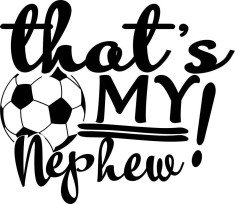 Sticker decorativ, Text Fotbal, Negru, 10096ST-2 foto