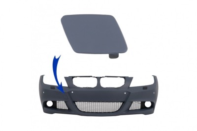 Capac Carlig Remorcare Bara Fata BMW Seria 3 E90 Sedan E91 Touring (2004-2011) M Tech Design Performance AutoTuning foto