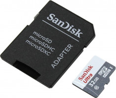 Card de memorie SanDisk Ultra microSDHC, 32GB, Clasa10, UHS-I + Adaptor SD foto