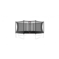Trambulina Grand Favorit Regular 520x345 Gri cu Plasa Comfort Berg Toys