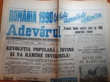 Adevarul 4 ianuarie 1990- articole si foto revolutia romana