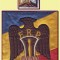 1931 Federatia Romana de Popice, primul fanion + emblema sportiva, brodate