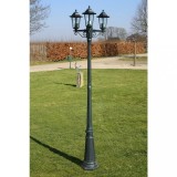 Felinar de grădină Preston 215 cm Verde &icirc;nchis