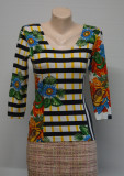 Tricou vintage Versus Gianni Versace multicolor, Casual, Imprimeu floral