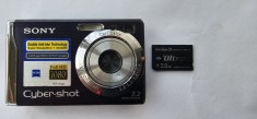 APARAT FOTO DIGITAL SONY CYBER SHOT DSC-W85 + CARD 2GB , FUNCTIONEAZA .