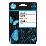 HP original ink 6ZC70AE, HP 963, CMYK, 4-pack