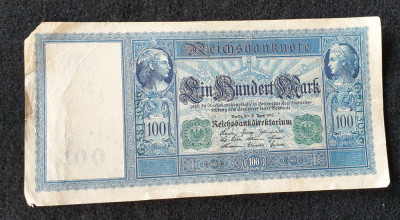 Bancnota veche - Germania 100 Mark 1910 - serie G.5813096 foto