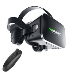 Ochelari VR, VR PARK, casti bluetooth, controller maneta, 360 panoramic view, sunet 3D, 4.7 , 6.7, inch, Android iOS