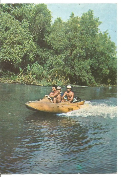 (A) carte postala-DELTA DUNARII-Pe canalul Caraorman