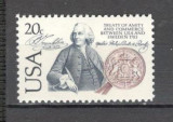 S.U.A.1983 200 ani prietenia americano-suedeza KS.41, Nestampilat